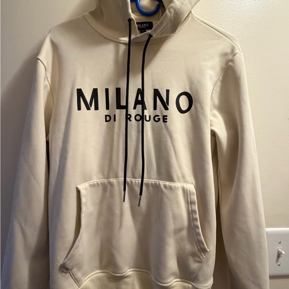 Milano Di Rouge Cream Hoodie (Unisex)